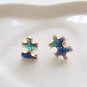 Exquisite Japanese Style Puzzle Star Stud Earrings