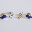 Blue Cute Dolphin Seagull  Stud Earrings Set