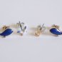 Blue Cute Dolphin Seagull  Stud Earrings Set