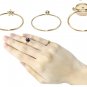 Blue Fantasy Planet Cosmic Rings Set