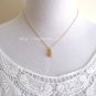Exquistite Simplicity Lovely Gilded Enamel Pineapple Charm Necklace