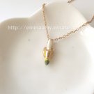 Exquistite Simplicity Lovely Gilded Enamel Banana Charm Necklace