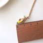 Exquistite Simplicity Lovely Gilded Enamel Banana Charm Necklace