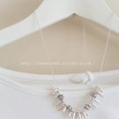 Silver Trend Rivet Stretch Necklace