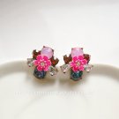 Compact flowers Drop Earrings