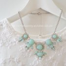 Cute Charm Statement Bib Collar Necklace