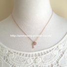 Key Crown Rose Gold Plated Necklace