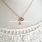 Key Crown Rose Gold Plated Necklace