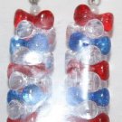 Multiple 3 Prong Beads Ear Rings
