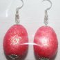 Red Easter Egg Ear Rings