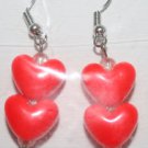 Red Heart Ear Rings