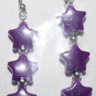 Purple Star Ear Rings