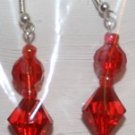 Elegant 98 Red Round and Pine Cone Shaped Ear Rings