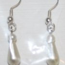 Elegant 106 Dainty  Small Round and Long Pearl Ear Rings