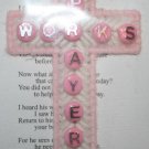 Cross Magnet (Prayer Works written in Beads) with Poem with poem Pray For Your Brother