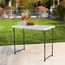 Lifetime 4 Foot Adjustable 4428 Height Folding Utility Table Canopy SHADE TECH