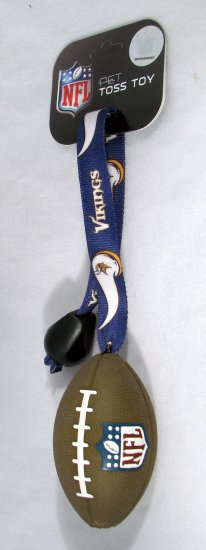 Minnesota Vikings Pet Dog Football Toss Tug Toy Gift