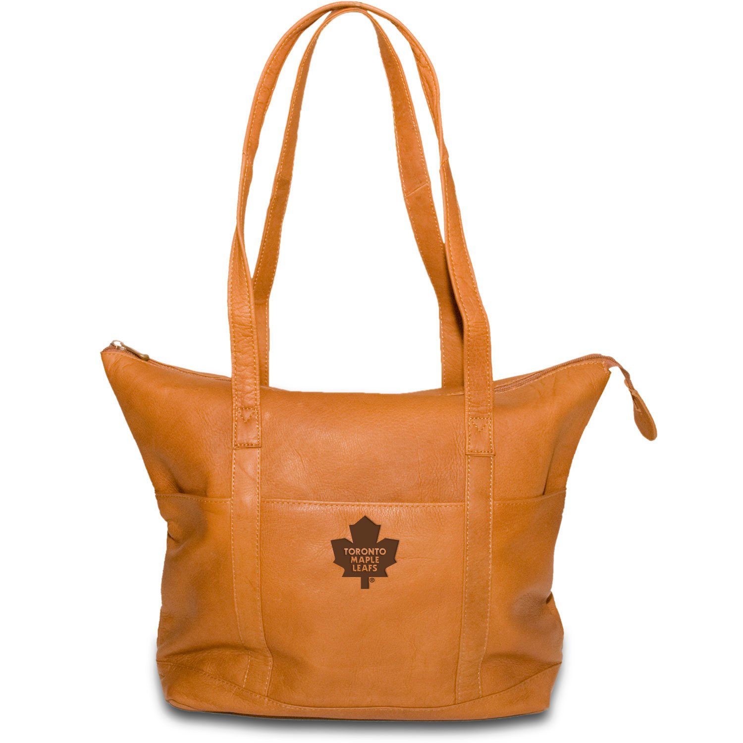 Toronto Maple Leafs Leather Tote Bag Purse Tan