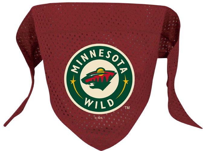 Minnesota Wild Pet Dog Hockey Jersey Bandana M/L
