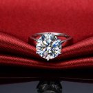 6CT Round Cut  Ring Engagement Solitaire VVS1 Man Made Diamond Ring