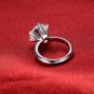 6CT Round Cut Ring Engagement Solitaire VVS1 Man Made Diamond Ring