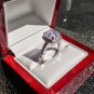 Luxury 1.0 Ct Solitaire Cushion Cut Engagement Ring Man Made Diamond Ring Sterling Silver