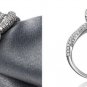 Romantic Round 1 Ct Solitaire Ring Platinum Plated Diamond Ring Man Made