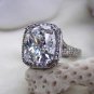 Royal 8 Ct Cushion Cut Man Made Diamond Ring Engagement Rings Set