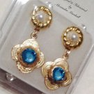 Swarovski Crystal Pearl Earrings Choice of Posts or Clips & Colors $39