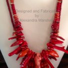 Two Red Coral Necklaces $259