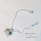 Emerald Green and Clear Swarovski Crystal Elephant Bracelet $25