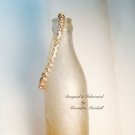 14K Gold Overlay Sparkling Clear Crystal Bracelet $32