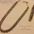"Ruby Ruby" Swarovski Siam Crystal Chatons Set Necklace & Bracelet Set $232