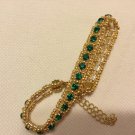 Ladies Emerald Green Swarovski Crystal Tennis Bracelet