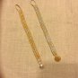 Ladies Gold and Silver Combo Herringbone Beaded Bracelet