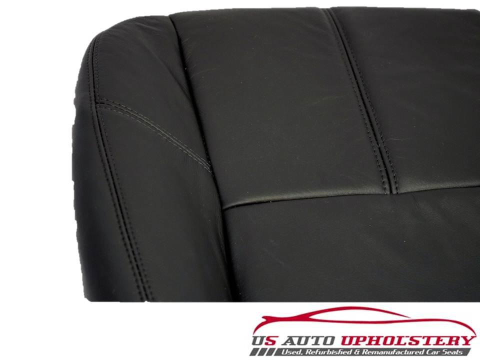 2010 Gmc Sierra 1500 Hd Slt Z71 4x4 Driver Side Bottom Leather Seat Cover Black