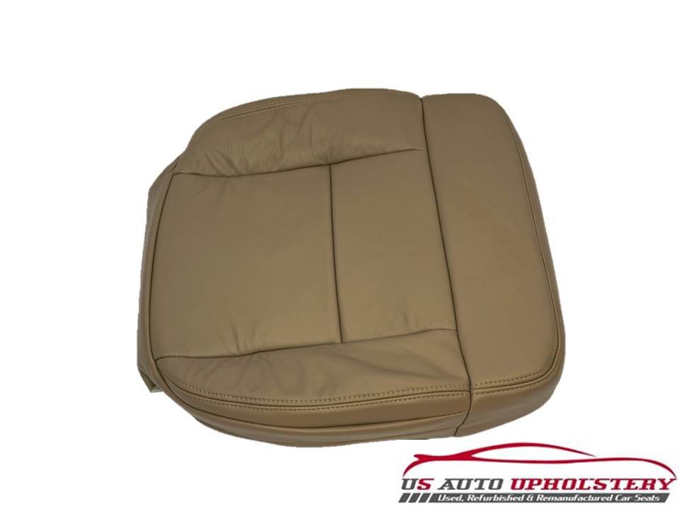 2005 Ford F150 Lariat Bucket Driver Side Bottom LEATHER Seat Cover Tan