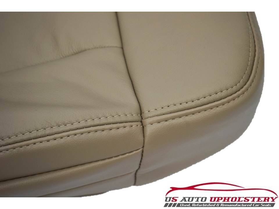 2005 Ford F150 Lariat Bucket Driver Side Bottom LEATHER Seat Cover Tan
