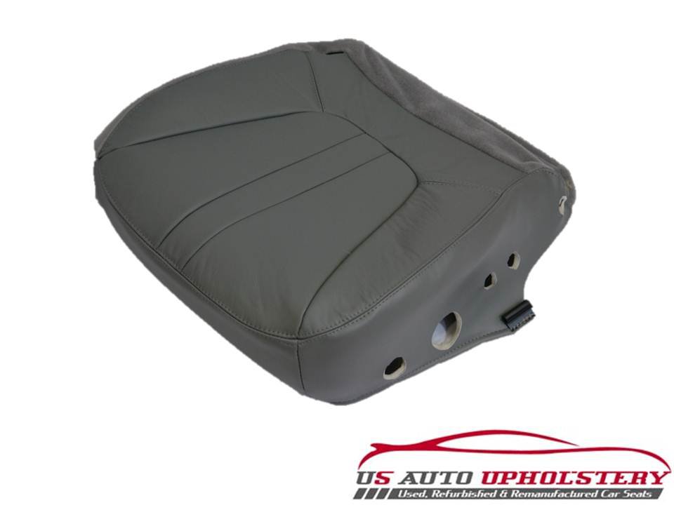 20002002 Ford Expedition Eddie Bauer Driver Side Bottom Leather Seat Cover GRAY