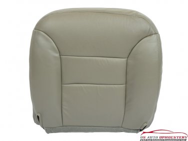 2000 Chevy Silverado Classic Crew -Driver Side Bottom Leather Seat Cover Gray-