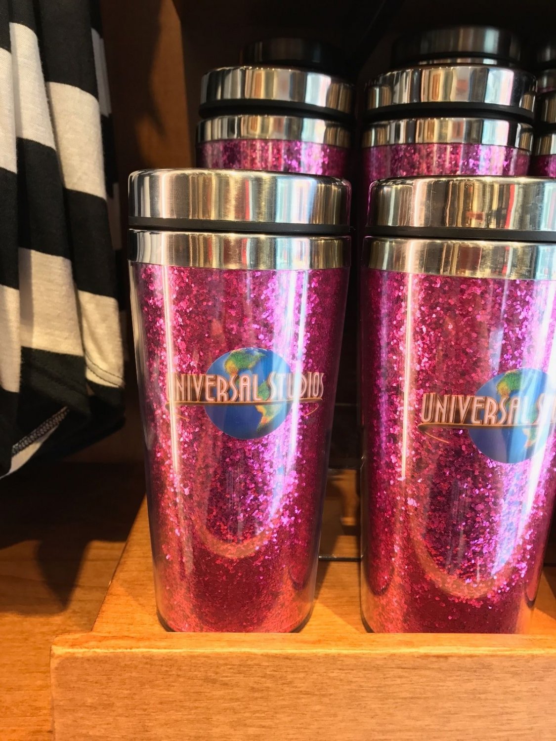 Universal Studios Exclusive Pink Travel Coffee Mug New