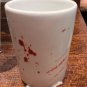 Universal Studios Exclusive Blood Splatter Psycho Bates Motel Ceramic Shot Glass