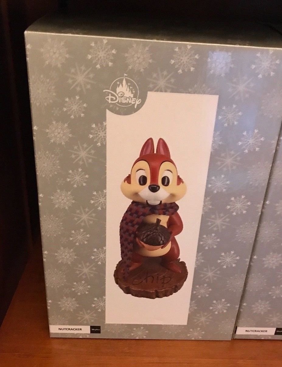 Disney Parks Exclusive Christmas Nutcracker Chip & Dale Set New With Box