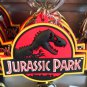 Universal Studios Exclusive Jurassic Park Classic Logo Metal / Rubber Keychain
