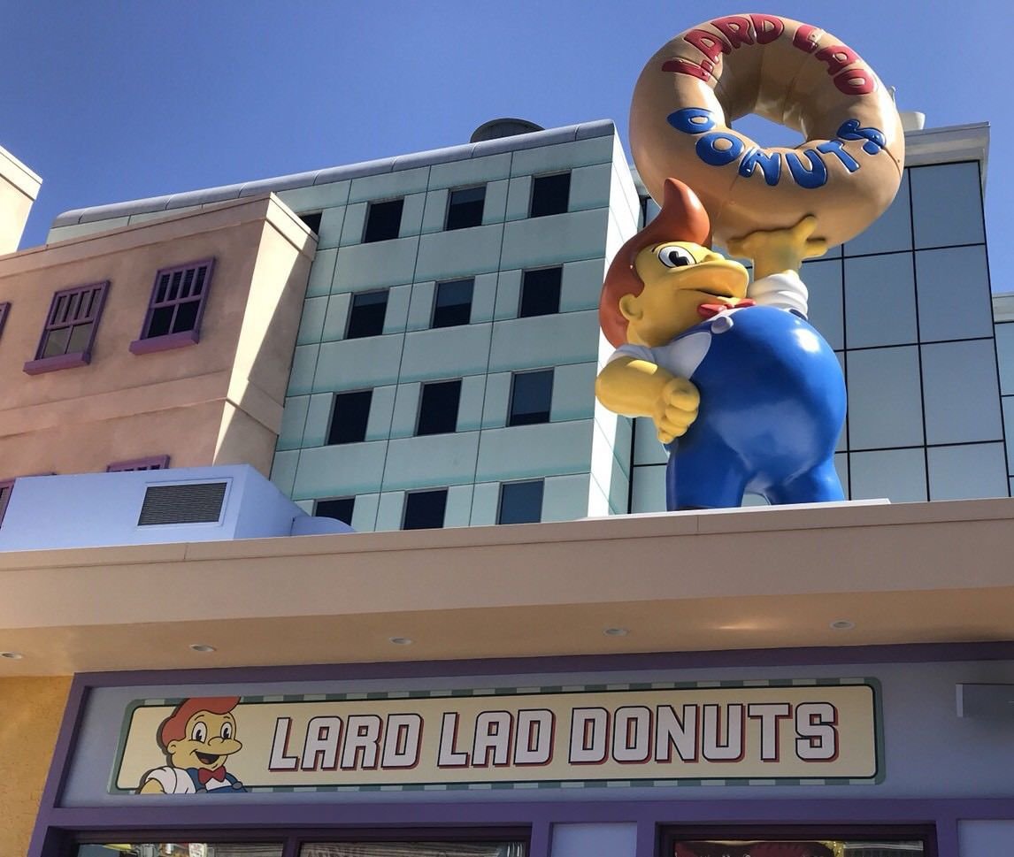 Universal Studios Exclusive The Simpsons Lard Lad Donuts Chocolate Donut