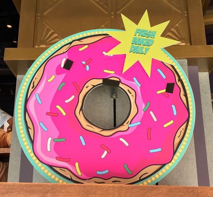 Universal Studios Exclusive The Simpsons Lard Lad Donuts Chocolate Donut