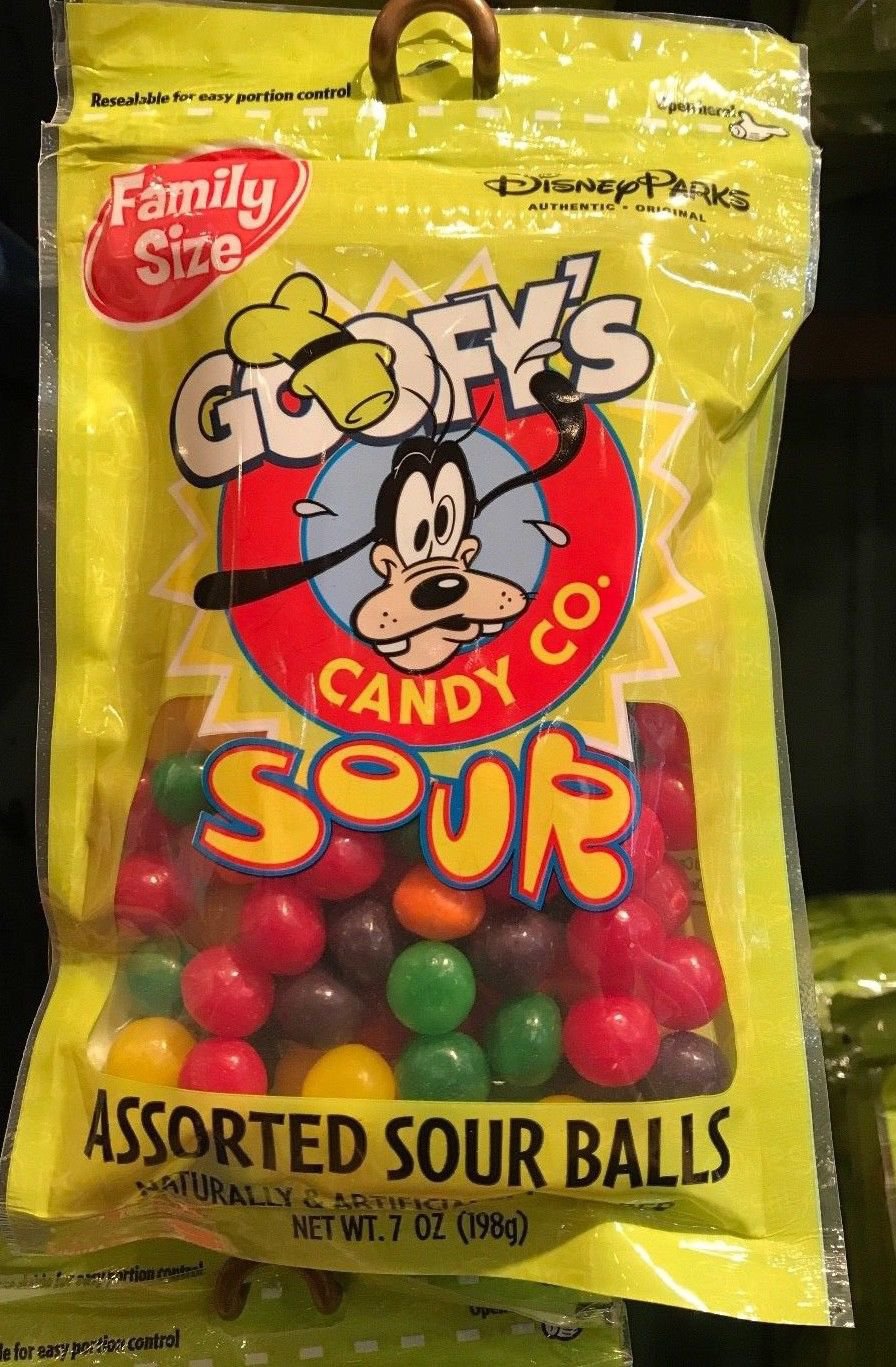 Disney Parks Goofy's Candy Company Assorted Sour Balls Family Size 7oz ...