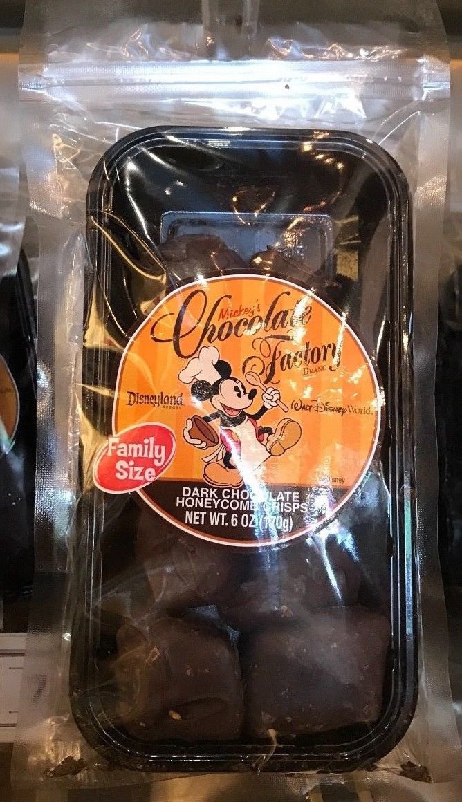 DISNEY PARKS MICKEY'S CHOCOLATE FACTORY DARK CHOCOLATE CRISP