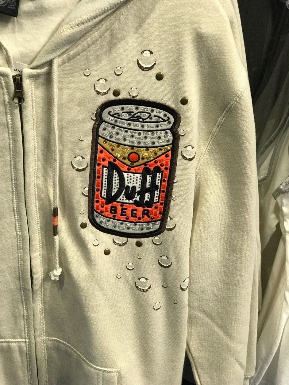 duff beer hoodie with bottle opener