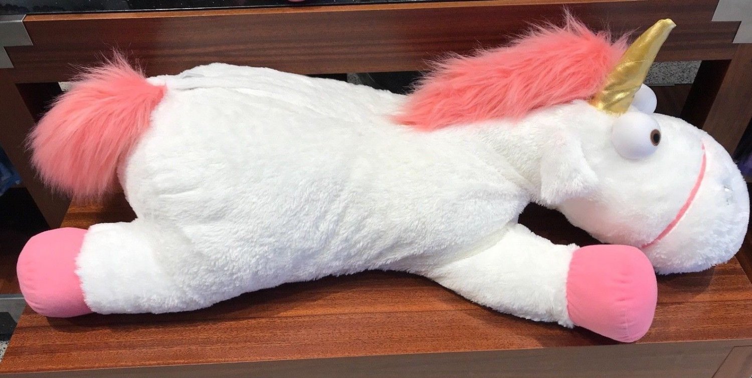 fluffy unicorn pillow